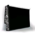 Elegant Black & White Floral LED TV Cover – 32 Inch