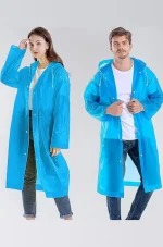 Adult Portable Rain Coat, Men & Women Outdoor Traveling Eva Material Raincoat