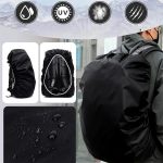 Waterproof Small Size Backpack Rain Cover - Durable and Lightweight Protective Bag Cover with Elastic Fit for Hiking, Travel, School, and Outdoor Use Compact, Foldable, and Reusable - Image 4