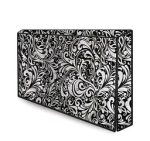 Elegant Black & White Floral LED TV Cover – 32 Inch - Image 2