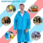 Adult Portable Rain Coat, Men & Women Outdoor Traveling Eva Material Raincoat - Image 4