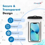 Mobile Waterproof Sealed Transparent Plastic Bag/Pouch Cover for All Mobile Phones - Image 3