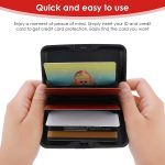 Credit Card Case Coin Slot Protection Plastic cardholder Waterproof Business Card Case Mini Blocking Credit Card Covers for Credit Card ID Card EC Card ATM Card, Credit Card Wallet Holder Plastic Case Box (1 Pc) - Image 2