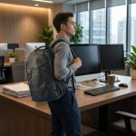 Lightweight Water-Resistant Laptop Bag With Pockets & Adjustable Strap - Image 2