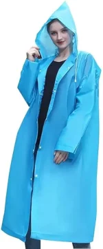 Adult Portable Rain Coat, Men & Women Outdoor Traveling Eva Material Raincoat - Image 3