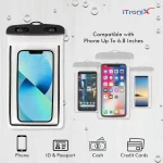 Mobile Waterproof Sealed Transparent Plastic Bag/Pouch Cover for All Mobile Phones - Image 5