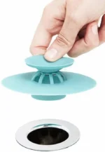 Kitchen 2 in 1 Silicon Sink Drain Strainer Basin Sink Drainer - Image 2