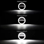 Phone Selfie Light Selfie Ring Light Selfie Light for Smartphone Selfie Light for Phone Battery Operated Selfie Ring Light (Battery Not Included) - Image 5