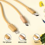 Retractable Charger Charging Cable, Micro USB Cable, 3 in 1, Multi Charging Cable, Compatible with Phone /Type C / Micro Android USB and Other Mobile Devices (1 Pc) - Image 5