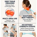 Neck Shoulder Massager, 13.5-7.08 in Portable Relieving the Back for Men Relieving the Waist Women - Image 7